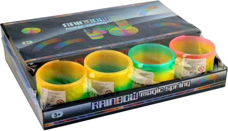 Magische Regenbogenfeder (Spirale) 8 cm – 1 Stück