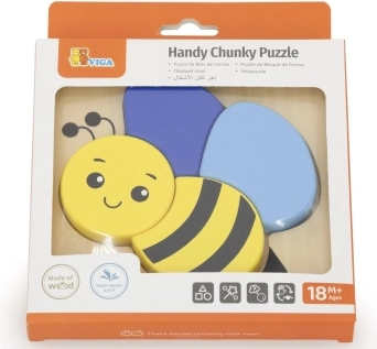 Holzpuzzle – Einlegepuzzle Biene für die Kleinsten