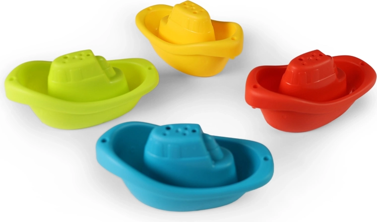 Set aus Kunststoffbooten für das Wasser – 4 Stück