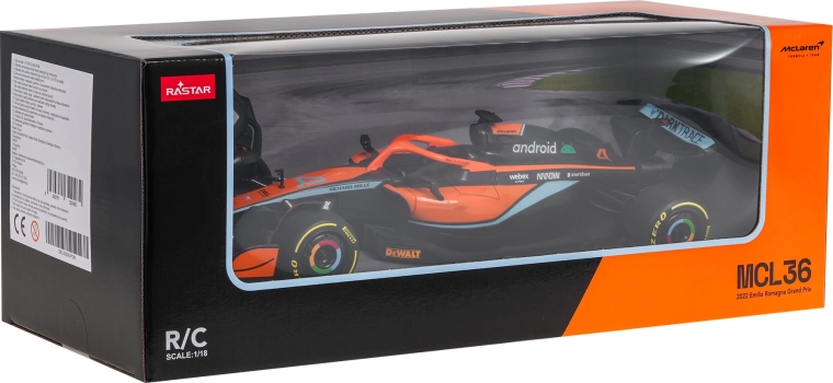 Rastar ferngesteuertes Modell des Formelwagens McLaren MCL36 im Maßstab 1:18