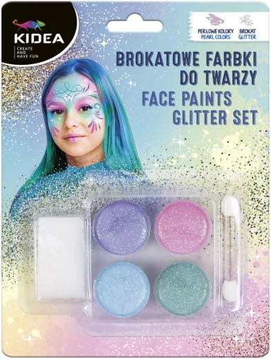 Derform Set glitzernder Gesichtfarben