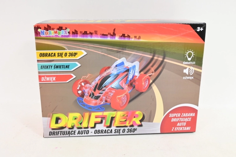 Drifter-Auto mit LED-Lichtern und Soundeffekten