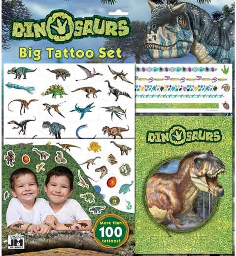 Großes Set mit Dinosaurier-Tattoos