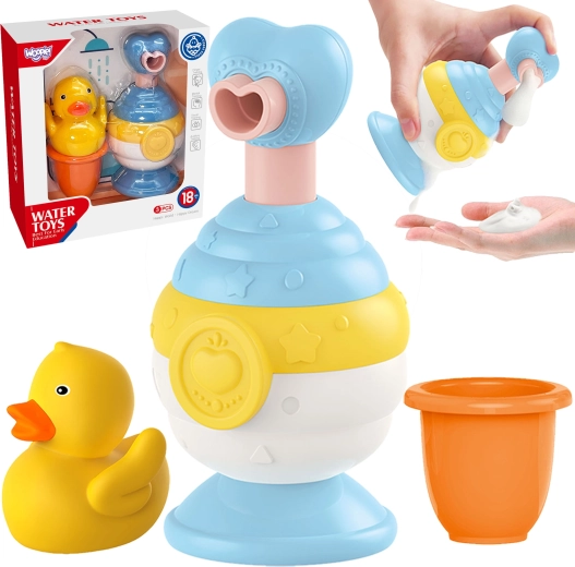 Badeset mit Ente, Becher und Seifenspender WOOPIE Baby