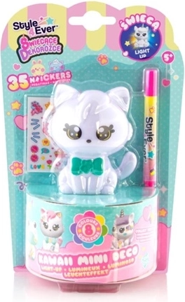 EPEE Dekorfigur mit Licht – kawaii Kätzchen – kreative DIY-Box