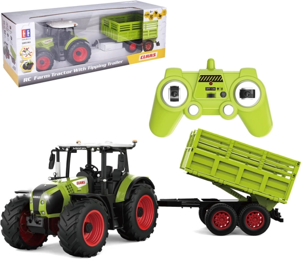 Claas Traktor mit Anhänger mit Fernsteuerung 43,6 cm