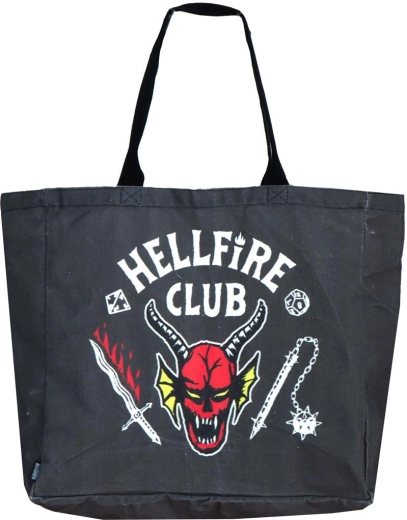 Stoff-Einkaufstasche XL Stranger Things Hellfire Club - 1 Stück