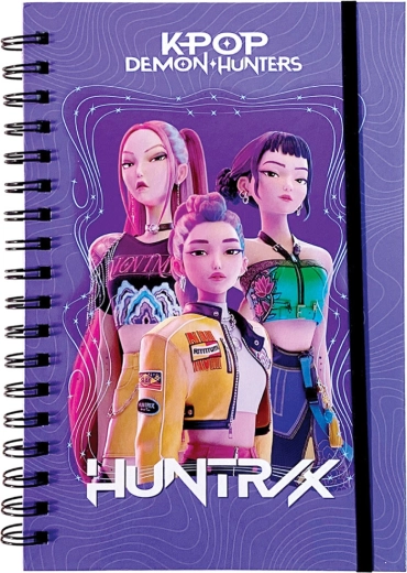 Spiralnotizbuch K-Pop Demon Hunters HUNTR/X, lila