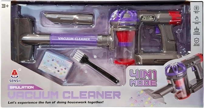 Kinder-Akkustaubsauger als Hand- und Stielstaubsauger 4-in-1