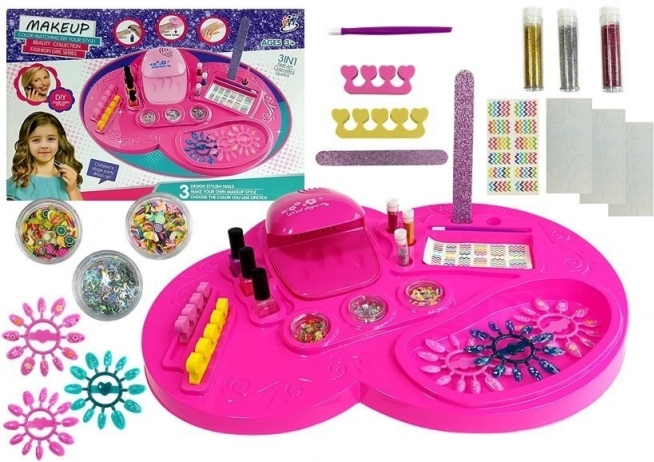 Nagelpflege-Set mit UV-Lampe und Lacken