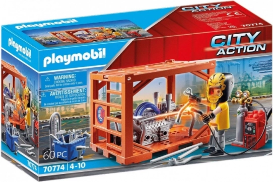 Playmobil City Action Containerfertigung – Spielset