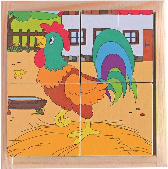 Würfelpuzzle – Leben auf dem Land