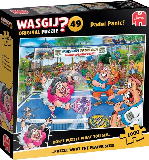 Jumbo Wasgij Original 49: Panik beim Padel! Puzzle 1000 Teile