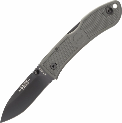 Klappmesser KA-BAR Dozier Hunter, schwarze Klinge, grüner Zytel‑Griff