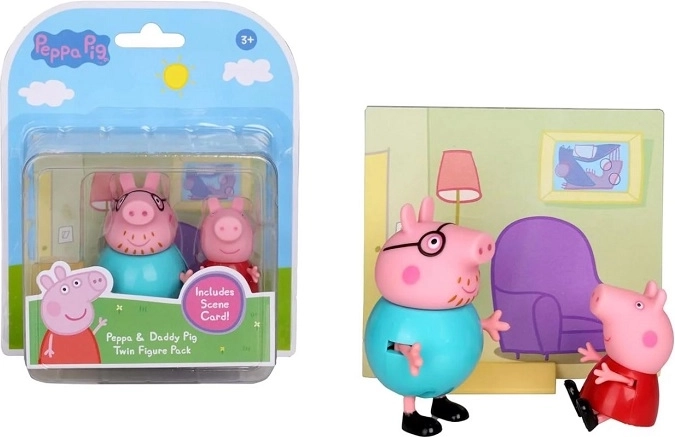 Peppa Pig Figuren-Set Peppa und Papa Wutz