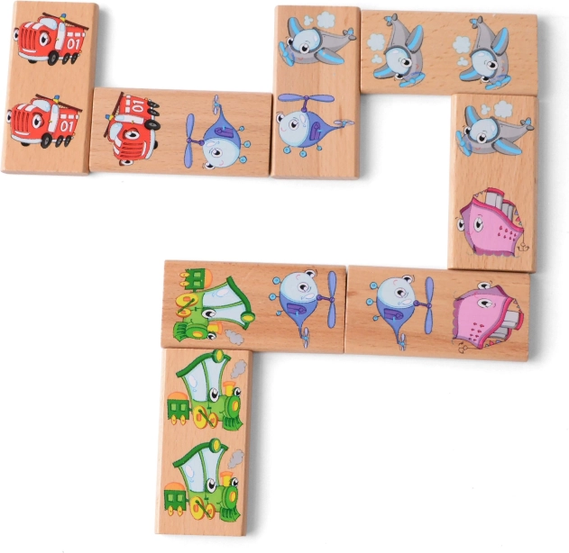 Lucy & Leo XXL Holzdomino - Verkehrsmittel