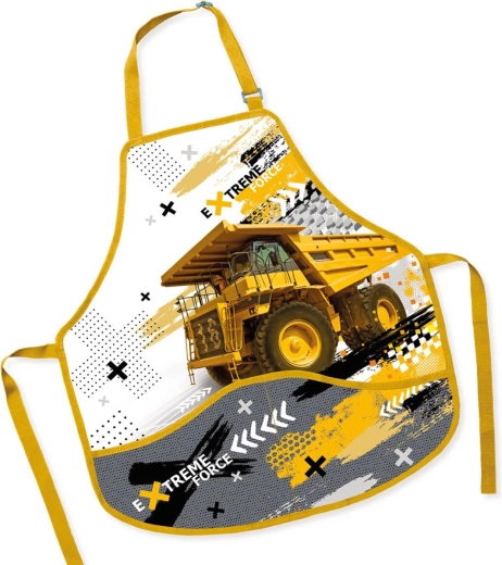 Kinder-Schürze für den Kunstunterricht LKW 50 × 55 cm - 1 Stück