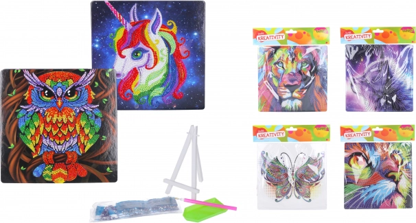 Diamant-Malset mit Ständer 20 x 20 cm