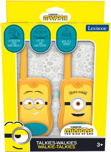 Kinder-Walkie-Talkies MINIONS mit einer Reichweite von 120 m