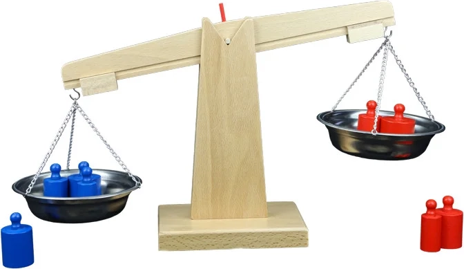 Kinder-Holzwaage