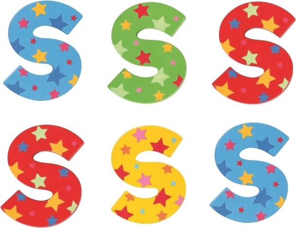 Bigjigs Toys Holzbuchstabe Sternchen S