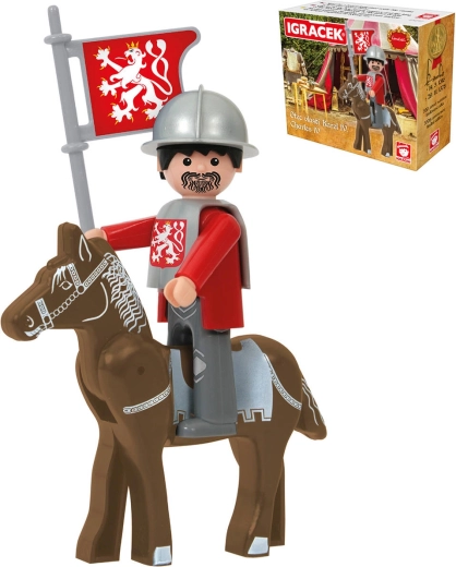 Efko Igráček Karl IV. Loučeň Spielset mit Rüstung und Pferd