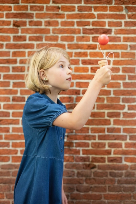 Holz-Kendama Eiscreme – Geschicklichkeitsspiel für Kinder