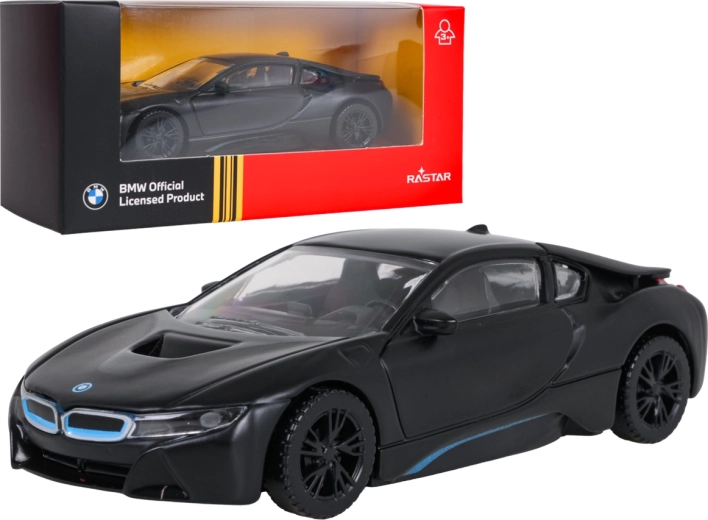 Metallmodell BMW i8 Rastar im Maßstab 1:43 – Schwarz
