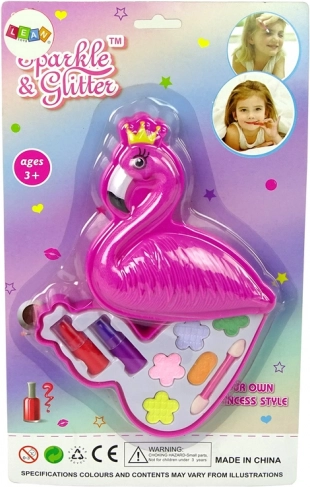 Make-up-Set Lidschatten Flamingo Lippenstifte