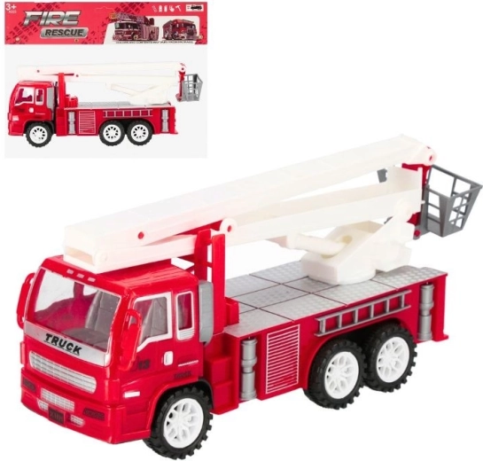Feuerwehrauto mit ausziehbarer Leiter
