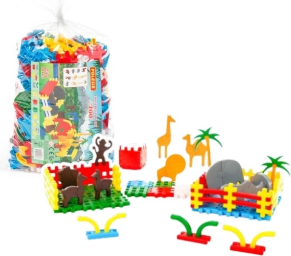 Baukasten Blok Zoo – kreatives Zoo-Set, 235 Teile