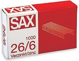 Heftklammern 26/6 verzinkt, 1000 Stk.