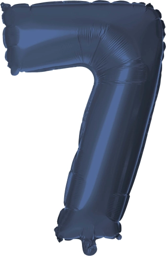 Folienballon Zahl 7 30 cm blau TORO