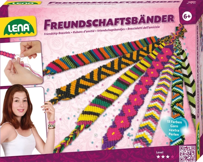 LENA Set zum Herstellen von Freundschaftsarmbändern – groß