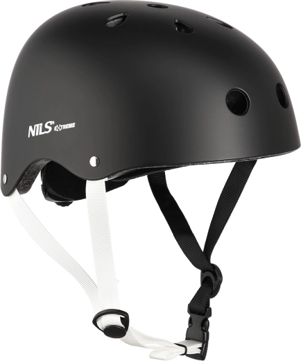 Helm NILS Extreme MTW001 – schwarzer Freestyle-Helm – XS (48–52 cm)