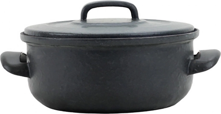 Emaille-Kochtopf mit Deckel 16 cm, 1,25 l