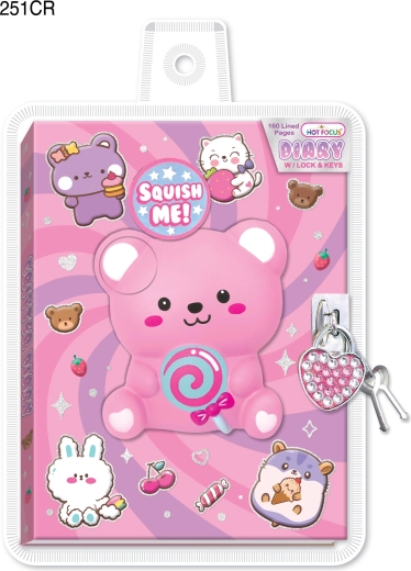 Geheimes Tagebuch mit Schloss Süßer Teddybär