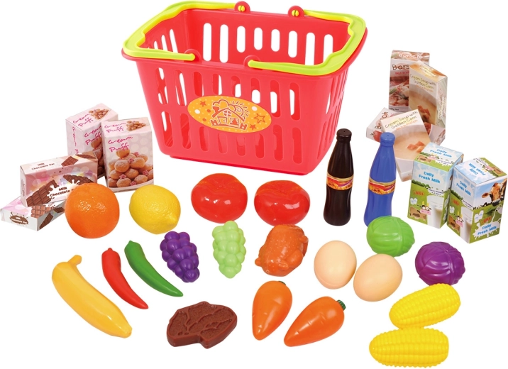 Playgo – Mein Einkaufskorb – Set mit 32 Teilen