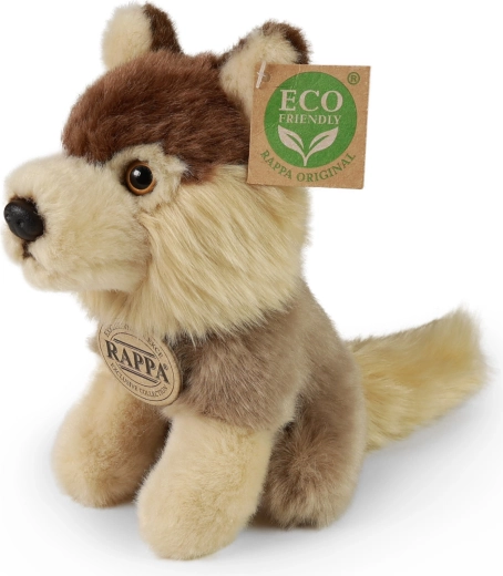 Sitzender Plüschwolf 16 cm eco-friendly RAPPA
