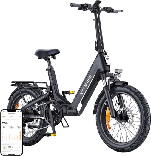 Elektrofahrrad Engwe L20 3.0 Boost 250 W 20" Schwarz