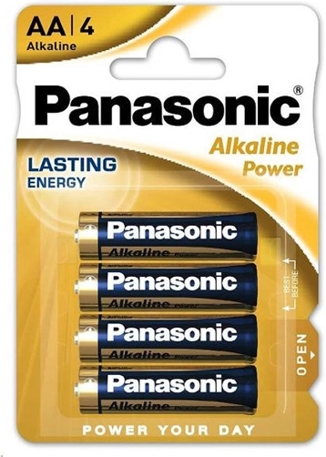 Panasonic Alkaline Power AA LR6 1,5 V – Packung mit 4 Stück