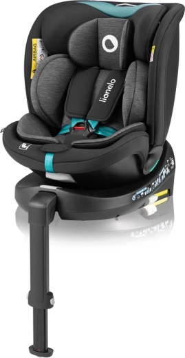 Lionelo Navy i-Size drehbarer Kindersitz 40–150 cm black turquoise