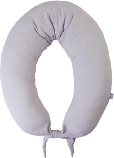 Babymatex Musselin-Stillkissen Moon hellgrau 260 cm