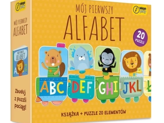 Mein erstes Alphabet: Lernpuzzle und Buch für Kinder