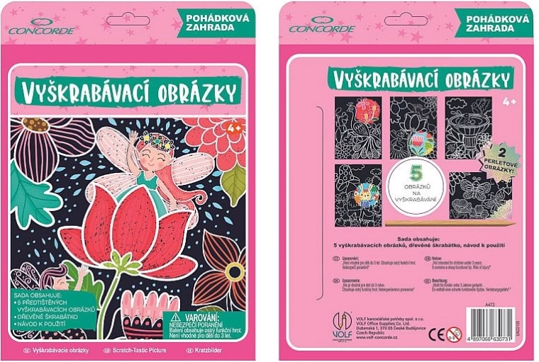 Kratzerbilder Concorde – Märchengarten