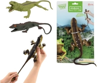 Dehnbare Gummieidechse mit Kügelchen innen