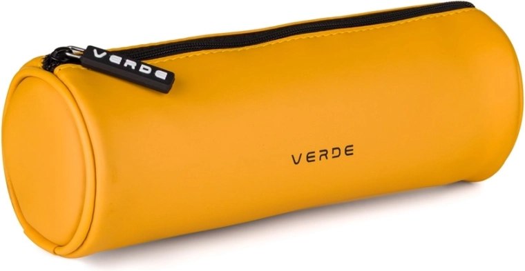 Rundes Etui VERDE senffarben