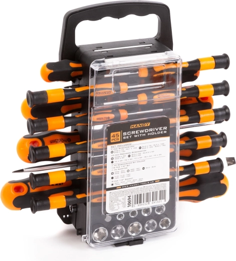 Handy Schraubendreher-Set im Koffer, 45-teilig