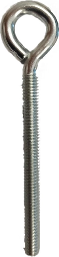 Geschlossenes Ösenschraubauge mit metrischem Gewinde M6 × 60 mm, verzinkt (150 Stk.)