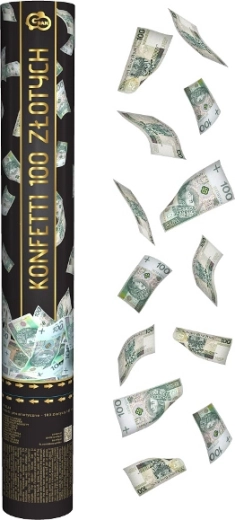 Pneumatische Konfetti 100 Złoty